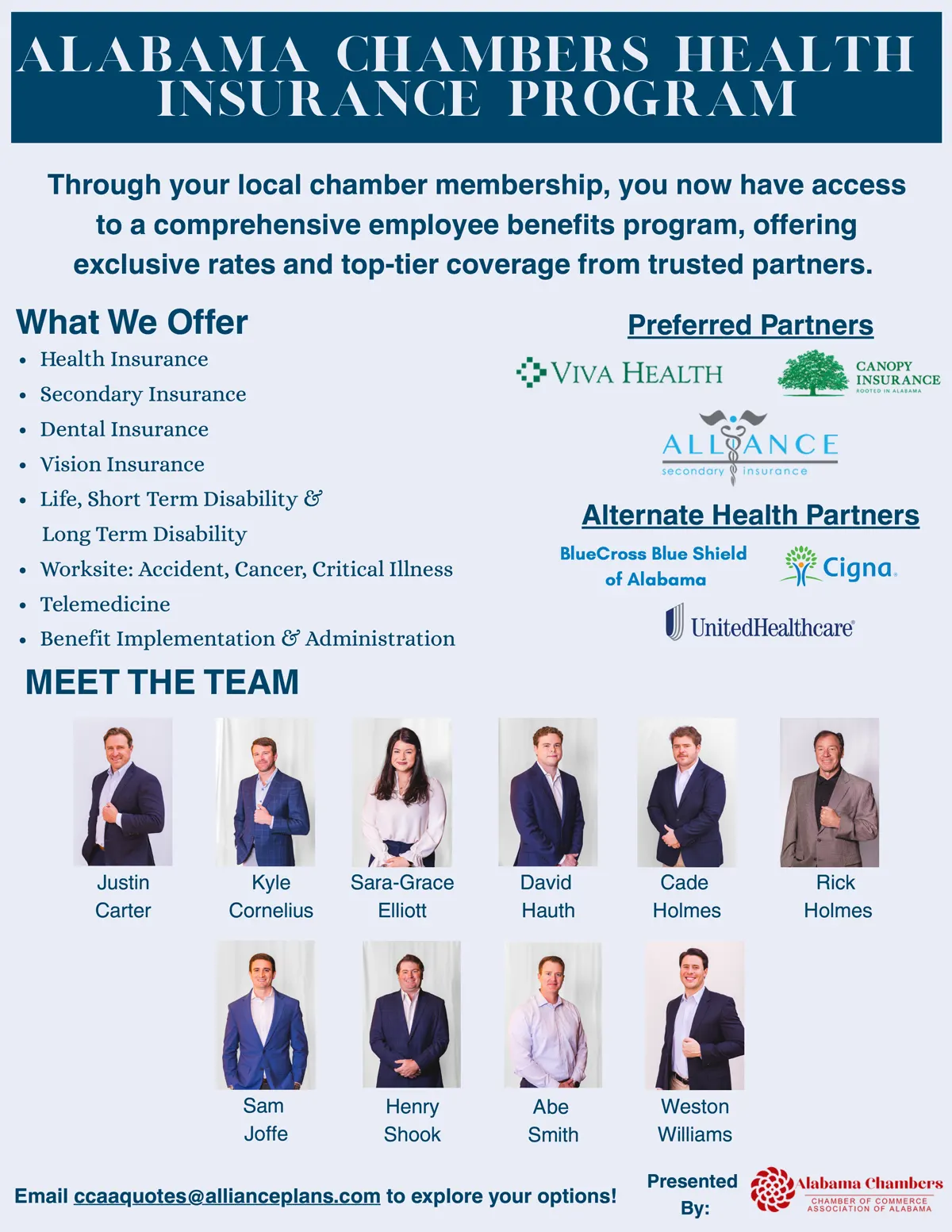 Chamber Member Employee Benefits Available for your business through the Greater Odenville Chamber of Commerce and Alabama Chambers!