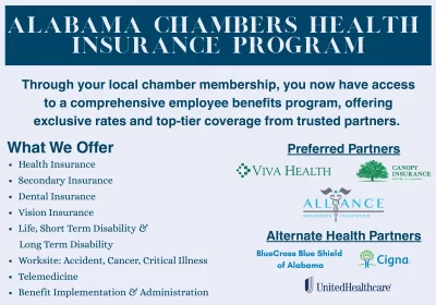 CCAA Employee Group Benefits available to small businesses who are active members in good standing with Greater Odenville Chamber of Commerce