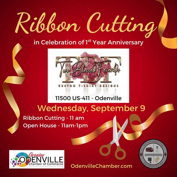 Join us for a ribbon cutting and open house for Two Blessed Friends in celebration of their 1st year anniversary. We are so excited for this