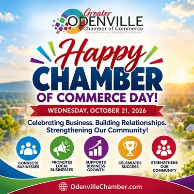 HAPPY CHAMBER OF COMMERCE DAY! Wednesday, October 21, 2026 | Celebrating Business. Building Relationships. Strengthening Our Community!